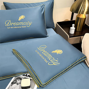 [Compre 1 Leve 2] Conjunto de Cama de Seda Gelada Para o Verão