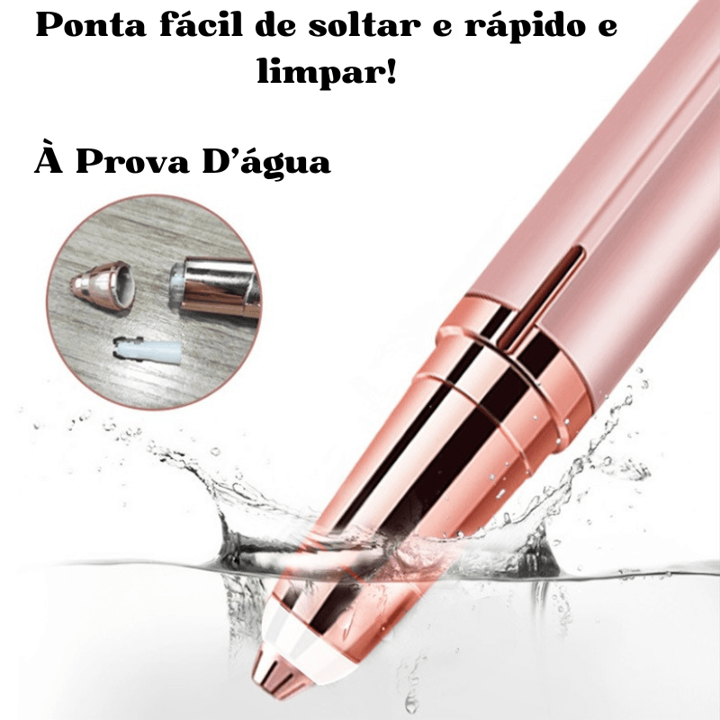 DEPILADOR DE SOMBRANÇELHA SMARTCLEAM, único com luz de LED.