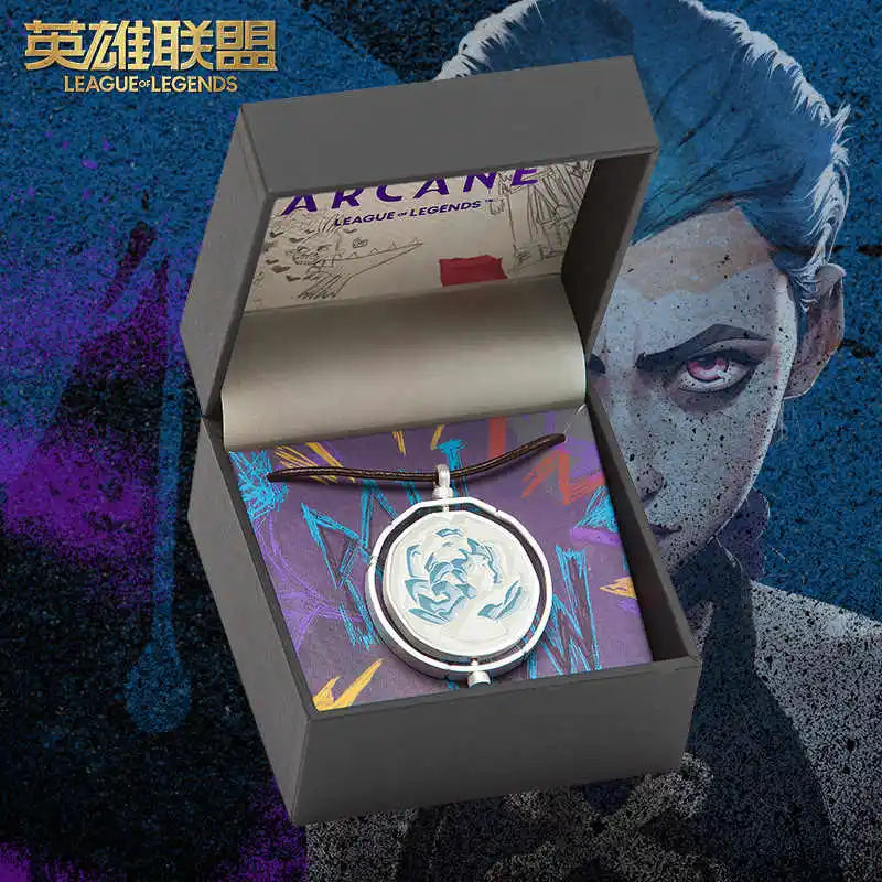 Colar Blue Rose™ Ekko & Jinx [League of Legends]