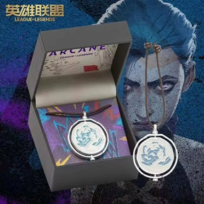 Colar Blue Rose™ Ekko & Jinx [League of Legends]