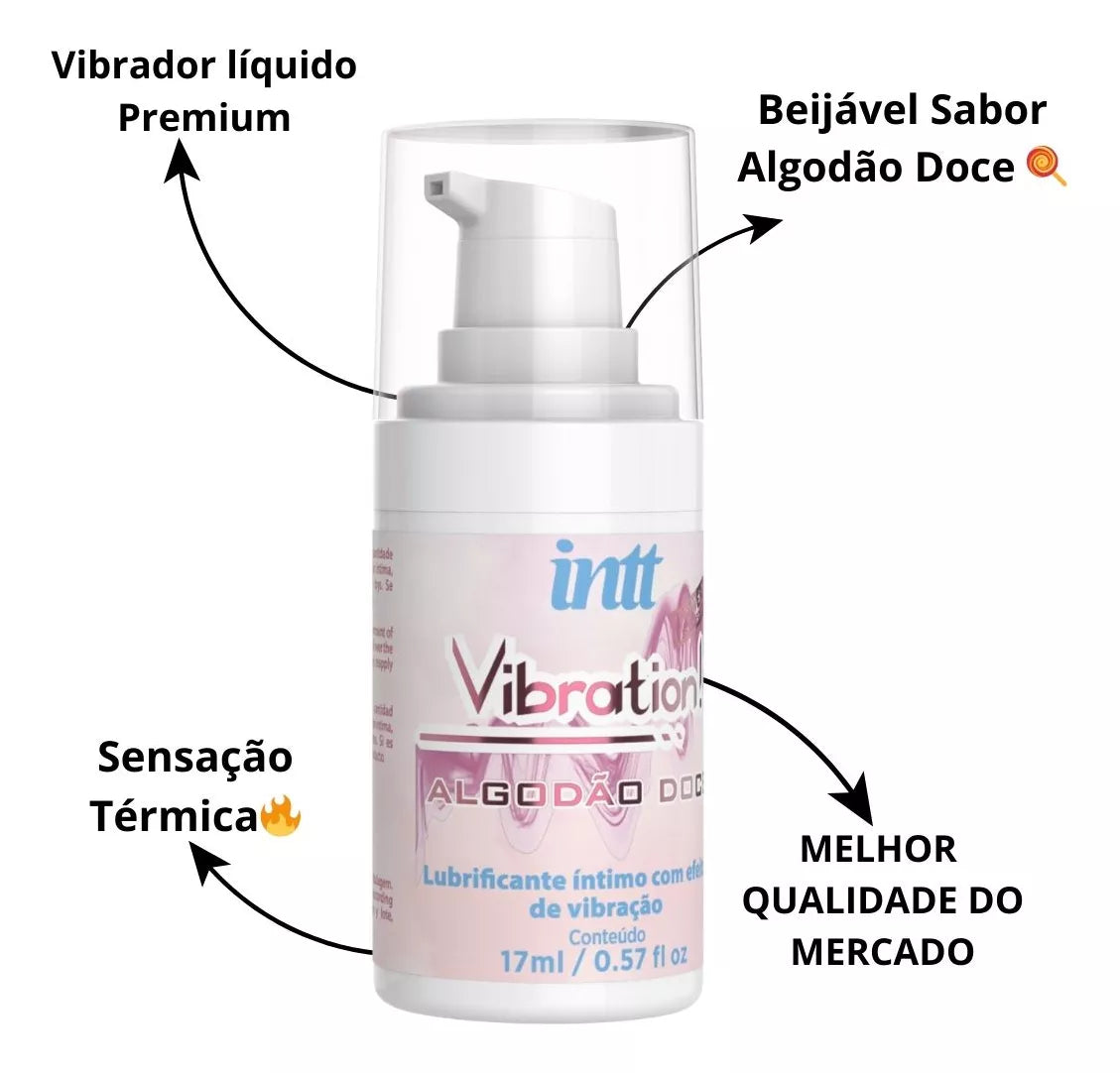 Vibration™ Sabor algodão doce [Vibrador Liquido]